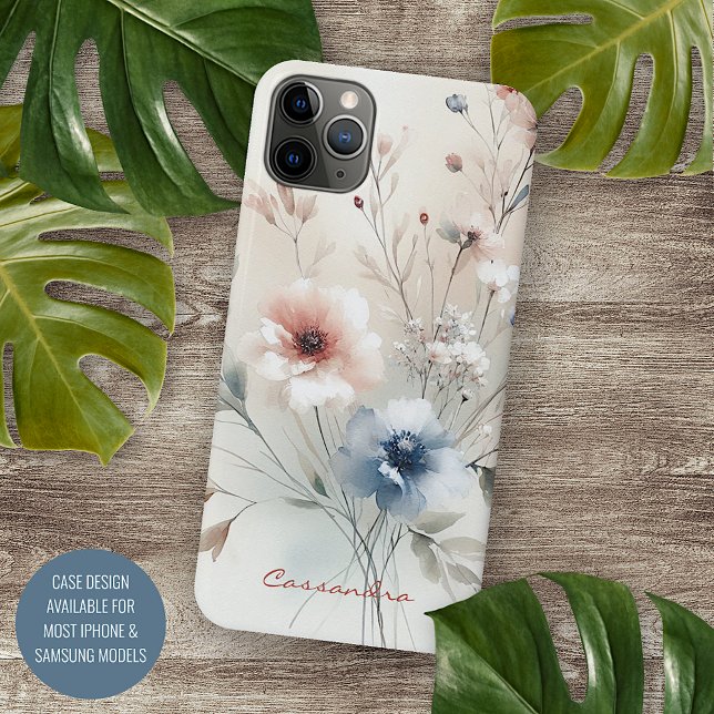 Funda Para iPhone Sofisticadas Flores De Agua Delicada Y Elegante (Subido por el creador)