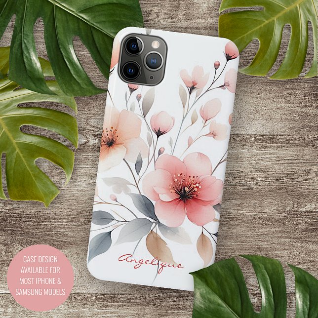 Funda Para iPhone Sofisticadas Flores De Agua Delicada Y Elegante (Subido por el creador)
