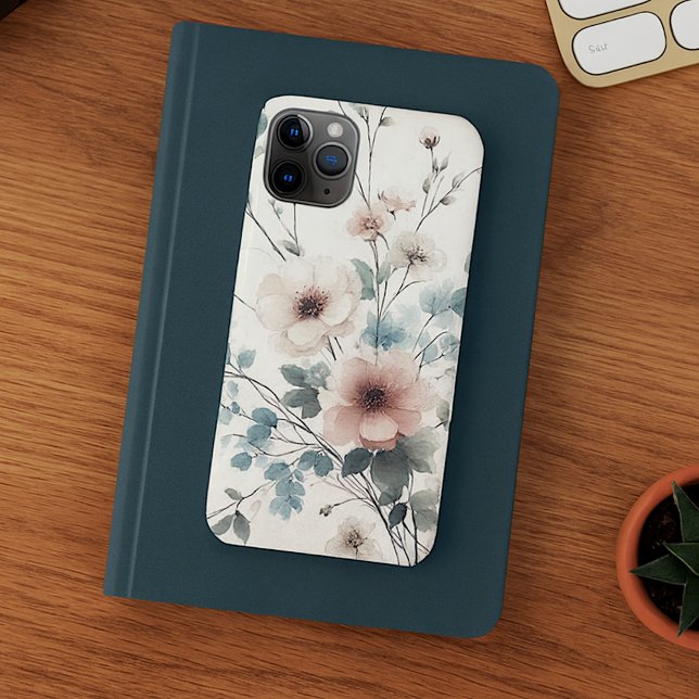 Funda Para iPhone Sofisticadas Flores De Agua Delicadas Y Clásicas (Subido por el creador)