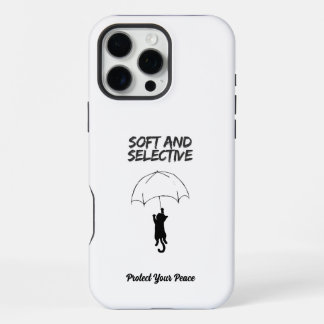 Funda Para iPhone 16 Pro Max Soft and Selective – Custom Text Cat iPhone Case