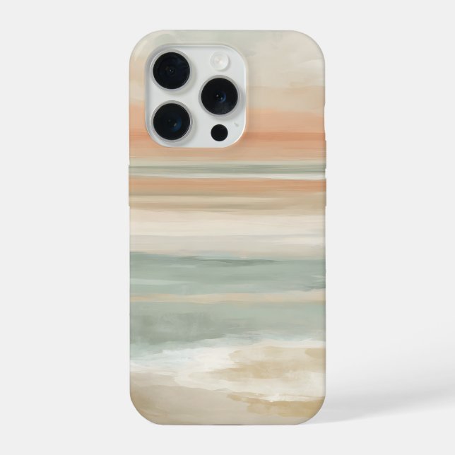 Funda Para iPhone Soft Tide Horizon – Abstract Coastal Pastel (Reverso )