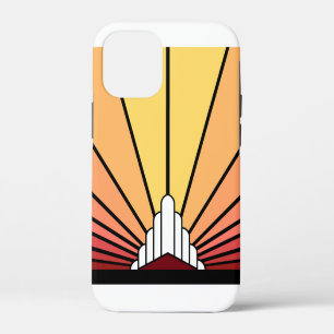 Funda Para iPhone 12 Mini Sol Art Decó al amanecer