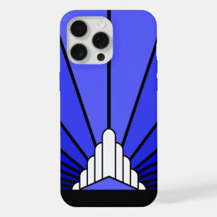 Sol Art Decó en azul