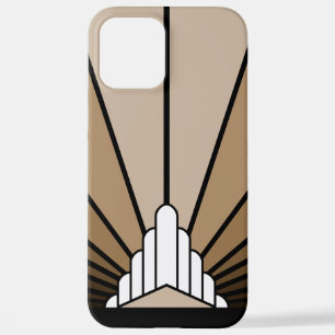 Funda Para iPhone 12 Pro Max Sol Art Déco en bronceado