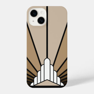 Funda Para iPhone 14 Sol Art Déco en bronceado