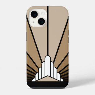 Funda Para iPhone 14 Sol Art Déco en bronceado