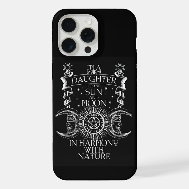Funda Para iPhone Sol & Luna místicos (Reverso )