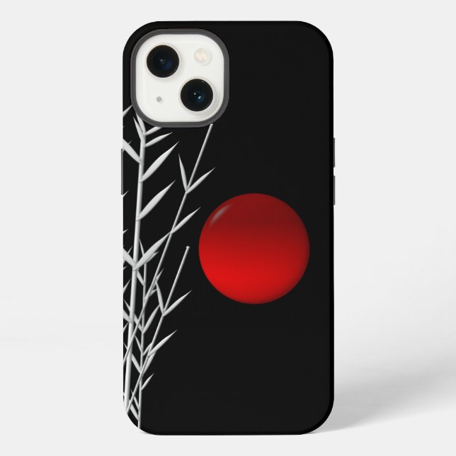 Funda Para iPhone Sol rojo blanco negro zen iPhone 13 Fundas (Reverso )
