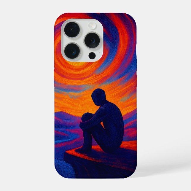 Funda Para iPhone Solitude Under the Sun Vibrant Abstract (Reverso )