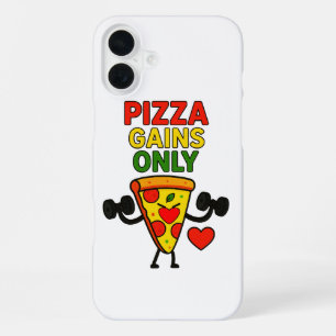 Funda Para iPhone 16 Plus Solo ganancias de pizza - Camiseta divertida para 
