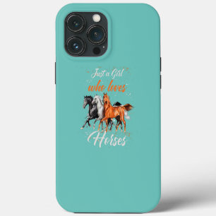 Funda Para iPhone 13 Pro Max Sólo una Chica que ama a las mujeres de los caball