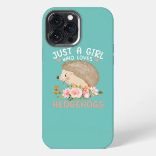 Funda Para iPhone 13 Pro Max Solo una chica que ama los erizos Erizo lindo