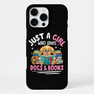 Funda Para iPhone 16 Pro Max Solo Una Chica Que Ama Los Perros Y Leer Libros