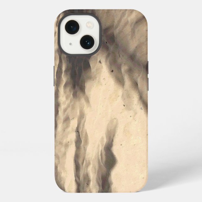 Funda Para iPhone Sombras en la arena (Reverso )