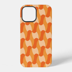 Funda Para iPhone 12 Sombras geométricas naranjas: Baldosa abstracta