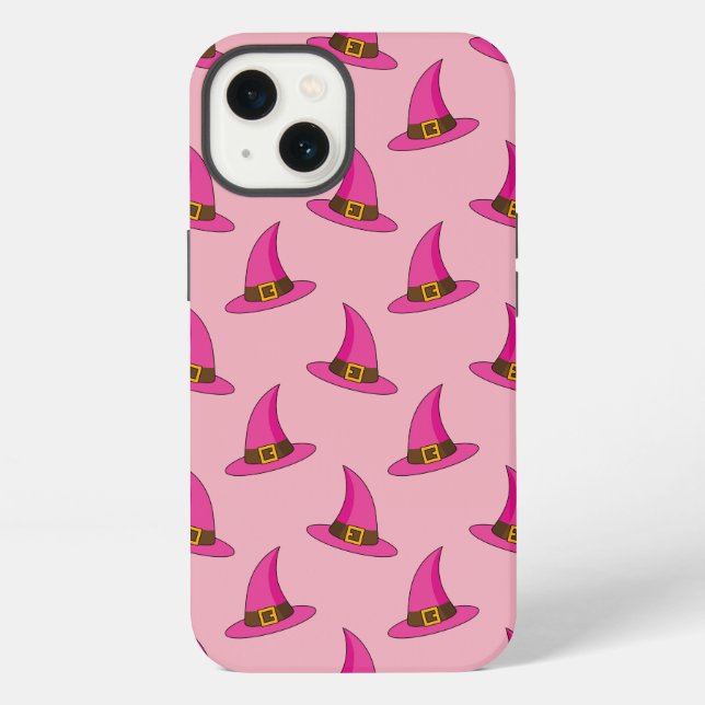 Funda Para iPhone Sombrero de Bruja Rosa (Reverso )