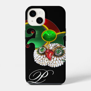 FUNDA PARA iPhone 14 SOMBRERO DE BÚHO Y ELFO CON TREBOL DE SAN PATRICIO