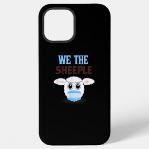 Funda Para iPhone 12 Pro Max Somos la oveja ovejas divertidas con máscara fac