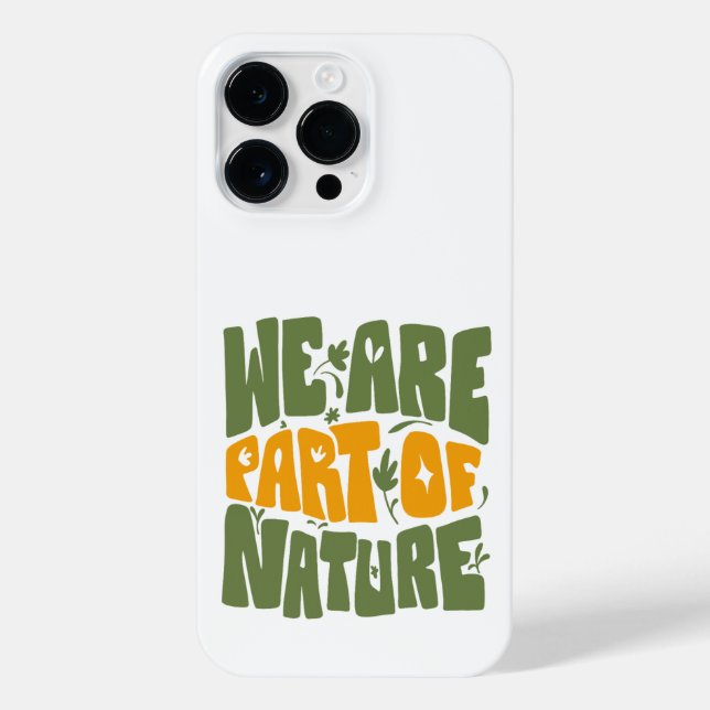 FUNDA PARA iPhone SOMOS PARTE DE LA NATURALEZA (Reverso)