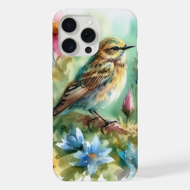 Funda Para iPhone Songbird Melody Graceful Bird & Floral Elegance (Reverso )