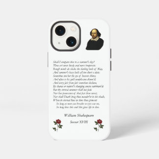 Funda Para iPhone 13 Mini Sonnet # 18 de William Shakespeare