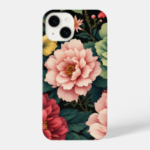 Sonrisa giratoria: Estuche de teléfono floral bril