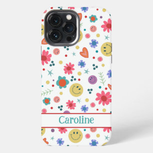 Funda Para iPhone 13 Pro Max Sonrisas Inespiritualidad Cute adolescente Girly C
