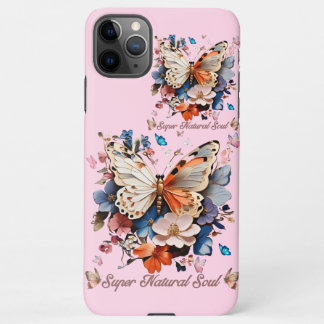 Funda Para iPhone 11Pro Max Soul Super Natural: Arte Jardín de Mariposa
