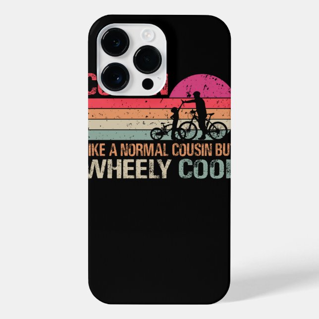 Funda Para iPhone Soy Biker Cousin Padres Day Wheely Cooler (Reverso)