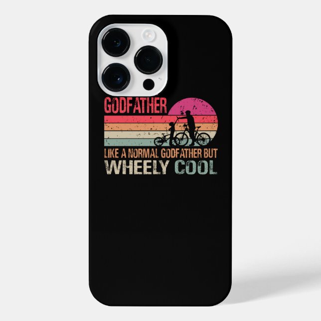 Funda Para iPhone Soy Biker Godfather Fathers Day Wheely Cooler bicy (Reverso)