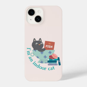 Funda Para iPhone 14 Soy un gato cubierto gracioso