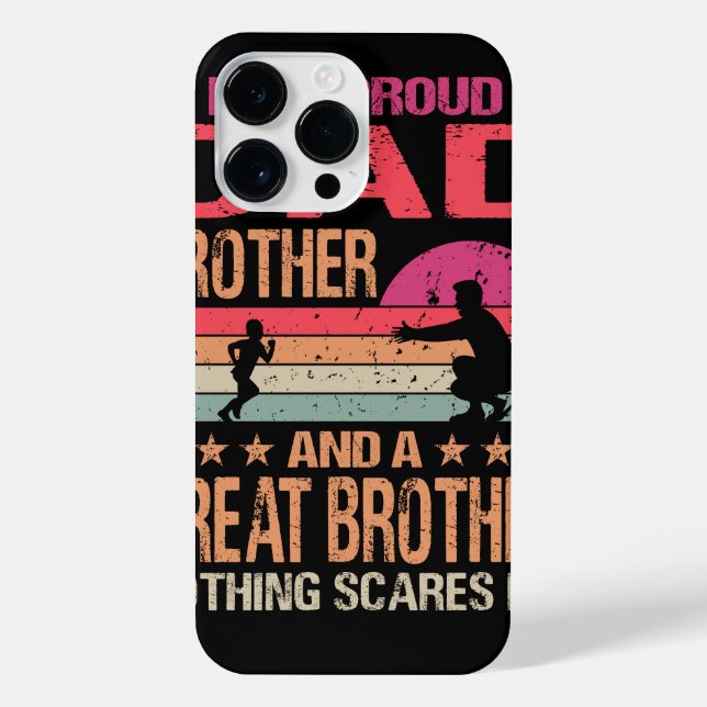 Funda Para iPhone Soy un padre orgulloso Gran Hermano Nada me asusta (Reverso)