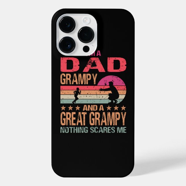 Funda Para iPhone Soy un papá Grampy y un gran Grampy Nothing Scare (Reverso)