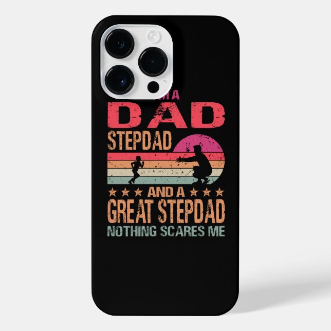 Funda Para iPhone Soy un papá Stepdad y un gran padrastro de nada (Reverso)
