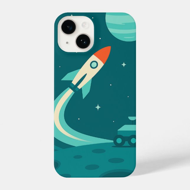 Funda Para iPhone Space Adventure – Coque iPhone Fusée, Planète (Reverso )
