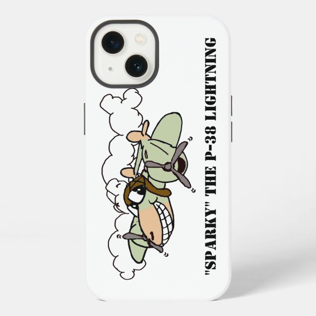 Funda Para iPhone Sparky, el P-38 Lightning (Reverso )