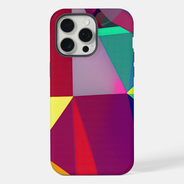 Funda Para iPhone "Spectrum Shift: Una vívida abstracción" (Reverso )