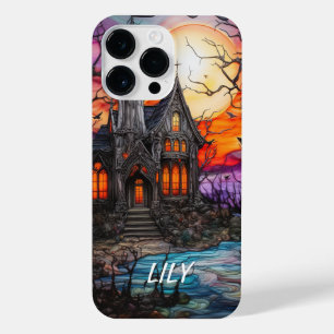 FUNDA PARA  iPhone 14 PRO MAX SPOOKY GOTHIC STAINSS HALLOWEUSE HOUSE