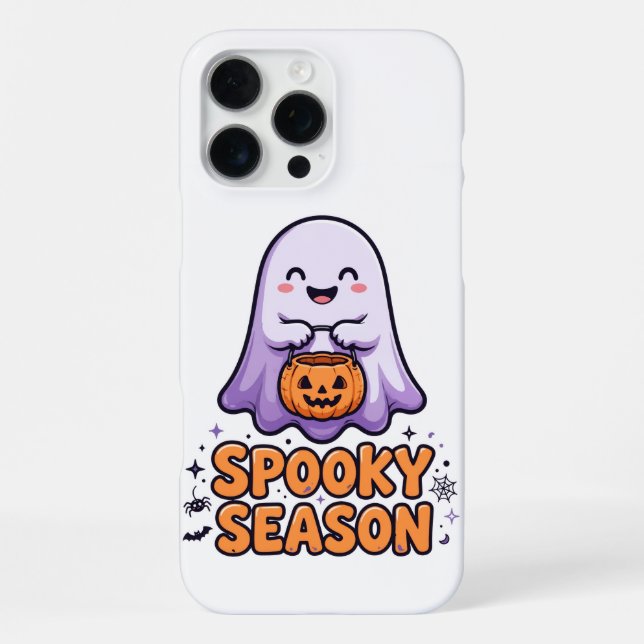 Funda Para iPhone Spooky Season Ghost iPhone 16 Pro Max Case (Reverso )
