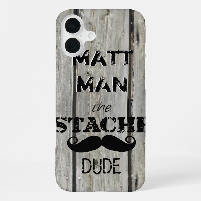 Funda Para iPhone Sr. Mustache Hipster Pattern (Reverso )