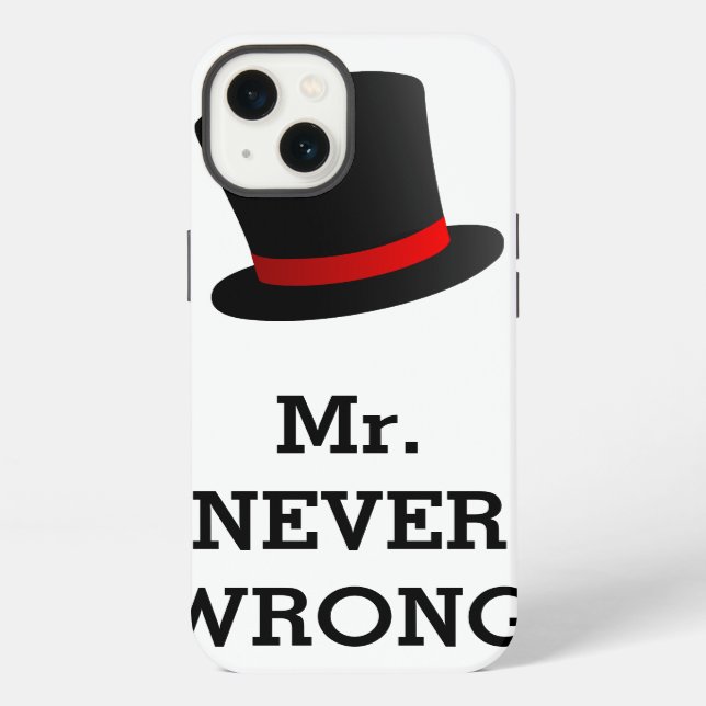 Funda Para iPhone Sr Nunca Equivocado Divertido (Reverso )
