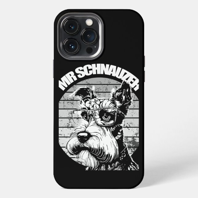 Funda Para iPhone Sr Schnauzer (Reverso )