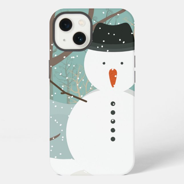 Funda Para iPhone Sr. Winter Snowman (Reverso )