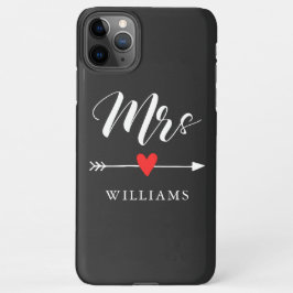 Funda Para iPhone 11Pro Max Sra. personalizada con corazón y flecha