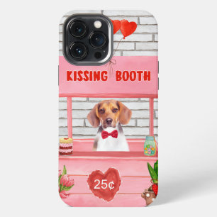 Funda Para iPhone 13 Pro Max Stand de besos del perro Beagle para el día de San