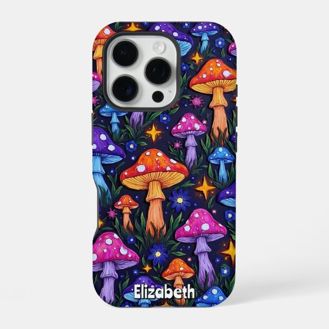 Funda Para iPhone Starry Mushroom Field (Reverso )