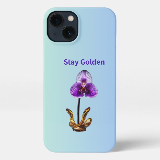 Funda Para iPhone Stay Golden Orchid (Reverso )
