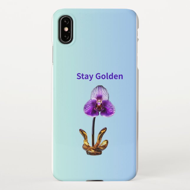 Funda Para iPhone Stay Golden Orchid (Reverso)
