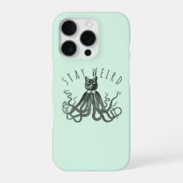 Funda Para iPhone 16 Pro Stay Weird Catopus Cat and Octopus Mashup
