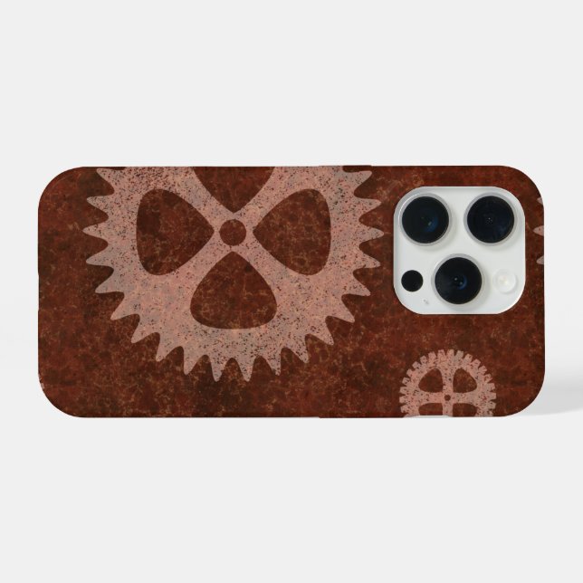 Funda Para iPhone Steampunk Gear iPhone Case (Reverso Horizontal)